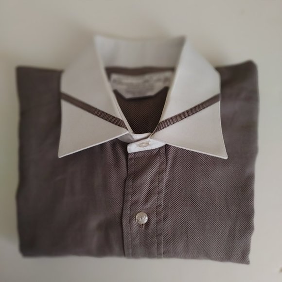 Francesco Ridolfi Luxury Dress Shirt - Men's 15 1/2 L - Picture 1 of 6